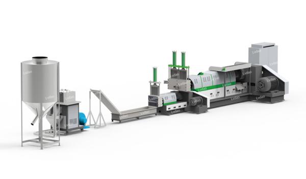 200kg/h PP PE Film Granulator Plastic Recycling Machine