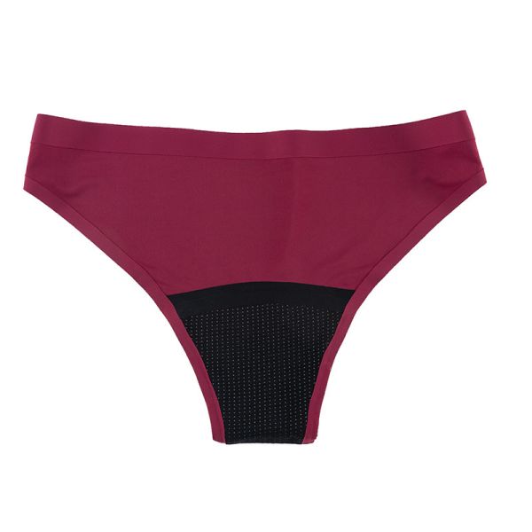 Seamless Teen Period Panties Teenagers Wearing Briefs Laser Cut Low Waist 4 Layers 8 Colors