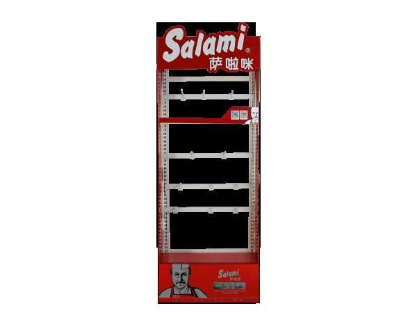 Metal  biscuit bread salami display rack  ，magazine book display stand
