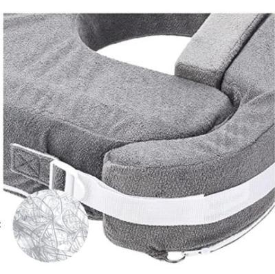 Adjustable Cotton Nursing Pillow with Polyester Fill for Comfortable Breastfeeding Support