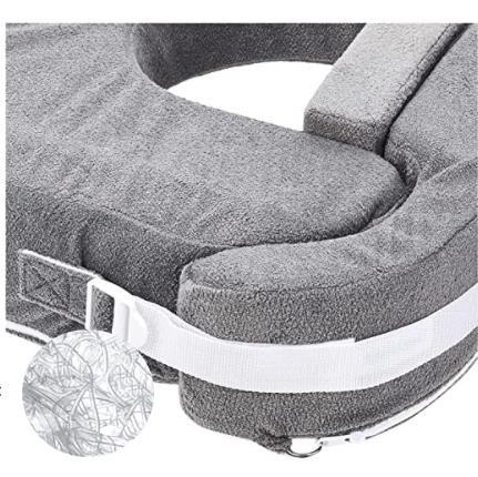 Adjustable U Shaped Breastfeeding Support Pillow Polyester Filling Washable and Anti Bacterial