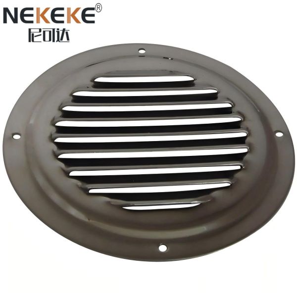 Stainless Steel Round Ventilation Louvers 1mm Thickness For Marine Boats Yachts