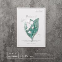 Application thermocollante Style floral sans effort Bordure festonnée Motif muguet Patch lavable Léger pour garde-robe DIY