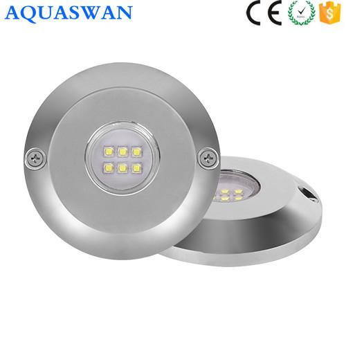 95mm 12 volts 10W Waterproof luzes subaquáticas do diodo emissor de luz