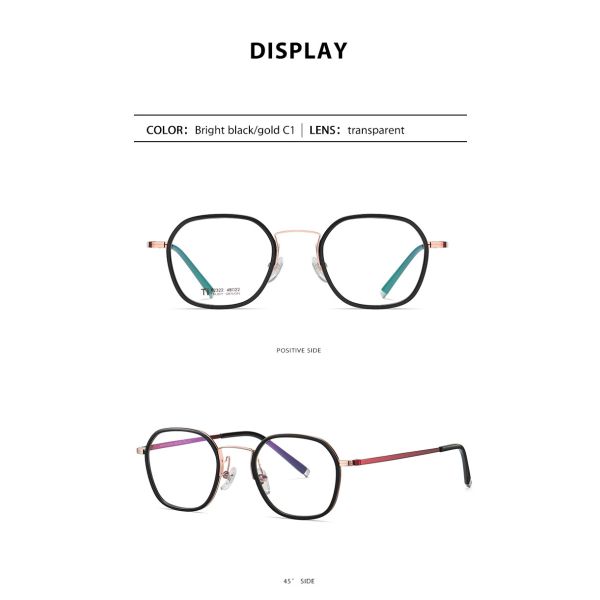 Облегченный OEM стекел титана ацетата для обеих людей и женщин