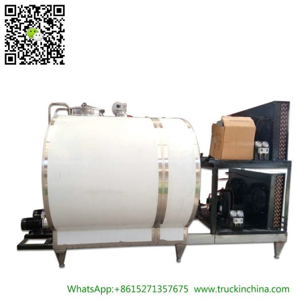 Stainless steel Milk Cooling Tank Body For Lorry Trucks 8CBM- 25CBM