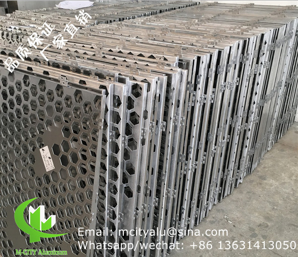 Fabrication sur mesure Panneau de découpe laser en aluminium pour mur rideau de façade avec panneau métallique d'épaisseur 2,5 mm