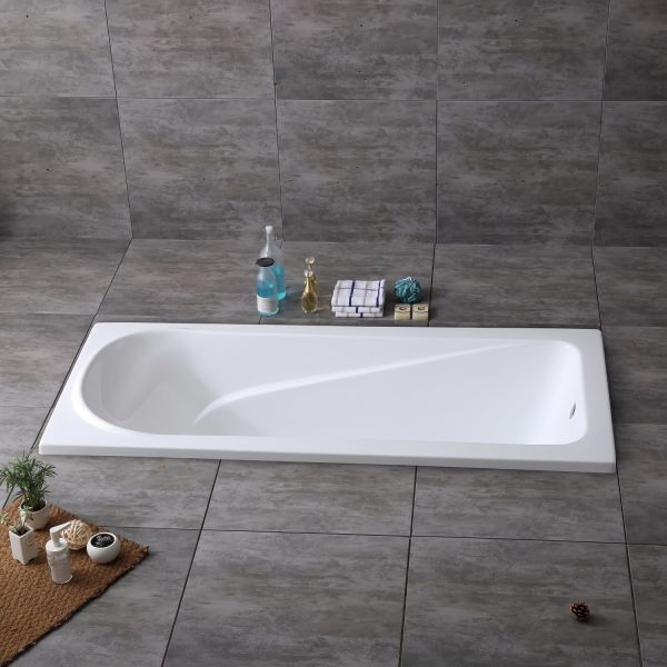 Simple Drop Acrylic Bathtub Handles Option Built in 850.000kg Package Gross Weight