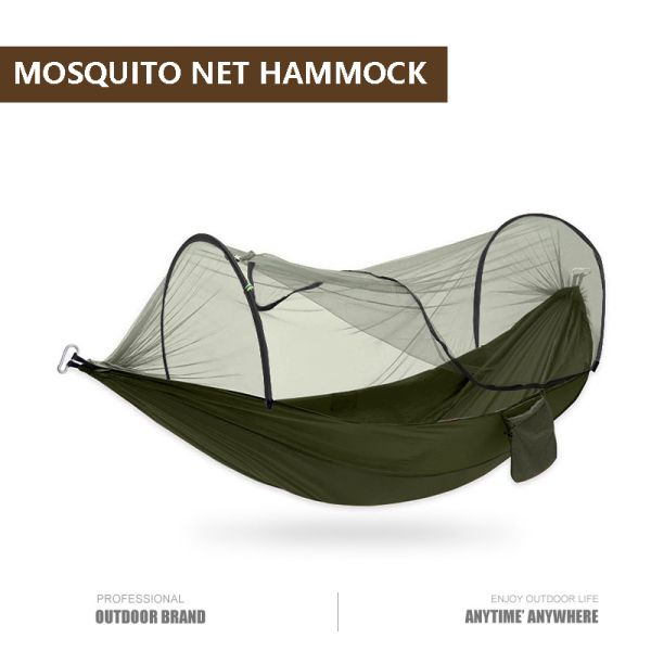 Lightweight Portable parachute Hammock with Mosquito Net,Outdoor Camping mosquito net hammock