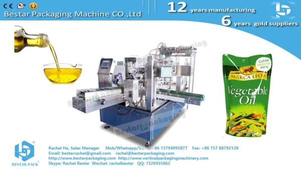 Bestar doypack machine with pumps and tanks for packing oil bags