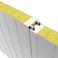 painel de sanduíche Rockwool de 75mm 80mm 200mm para o armazém