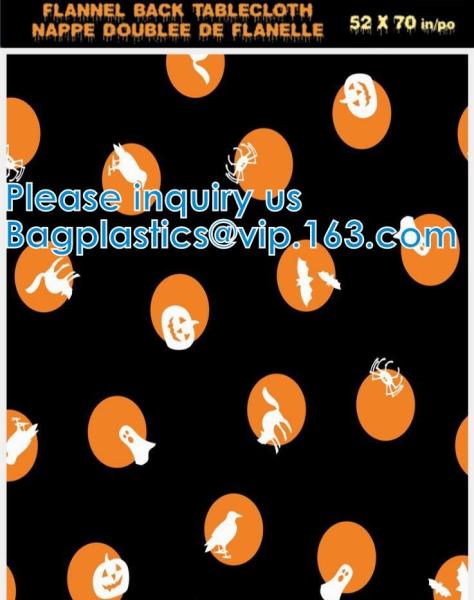 Vinyl Christmas Happy Halloween Banquet Event & Party Supplies Decoration Ployester Tablecloths Table Cover picnics