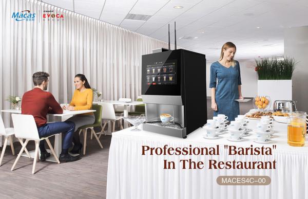 15.6 Inch Touch Screen Bean To Cup Coffee Vending Machine with Built-in Grinder