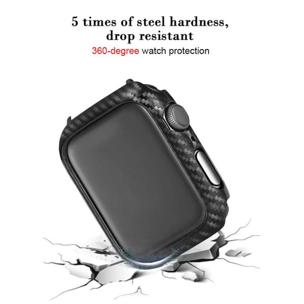 Износоустойчивый роскошный углерода волокна Яблока случай 100% дозора