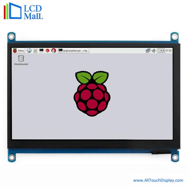 7 Inch HDMI TFT Display 1024*600 Dots HDM Interface 6 O'Clock Viewing