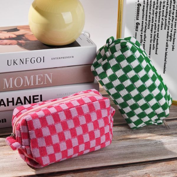 Shockproof  Makeup bag  Makeup bag Pink Green Makeup Bag Travel Toiletry Bag Organizer Bag Cute Makeup Brush Organizer