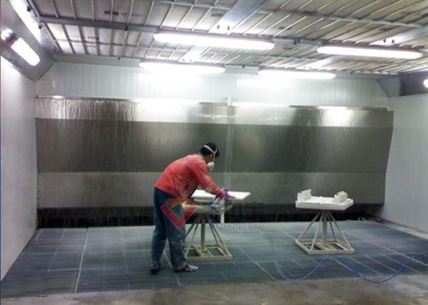 Coza a cabine de pintura da pintura da cortina de água dos equipamentos de lãs da cabine de pulverizador da mobília da cabine BZB
