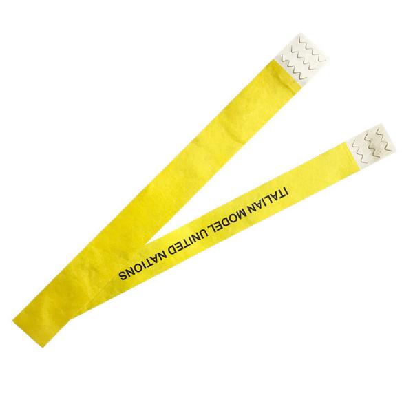 全彩印刷 調整可能な Tyvek 紙の腕帯 改善されたイベントセキュリティ 配列番号 バーコードが含まれています