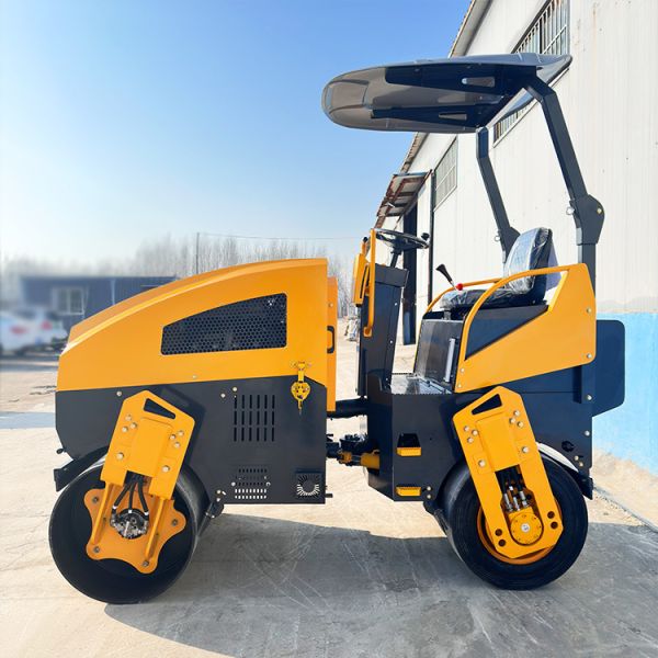 China 3.5ton Road Roller Double Drum Earth Road Roller Machine Vibratory Mini Road Roller for Sale