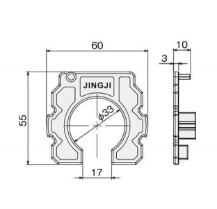 Plastic Top End AL-108 PA Metal Tube Connectors ISO9001