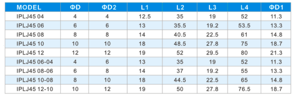 PLHJ 45 Degree Elbow Male Push Connect Air Fittings , Push In Air Line Fittings No Thread