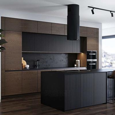 Móveis de luxo, novos designs, cozinha moderna, armário, bancada de PVC