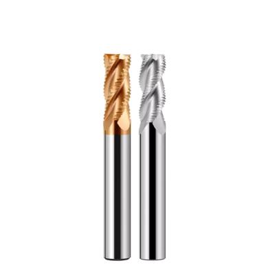 HRC58 Solid Carbide Roughing End Mill Cutter Nano Coating For Steel