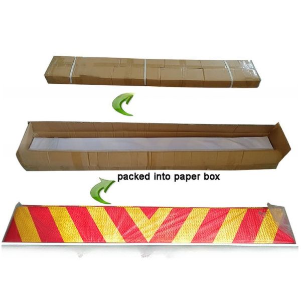 Customized 20cm x 1.5 meter Chevron Reflective Rear Sticker for Trailer and Customized