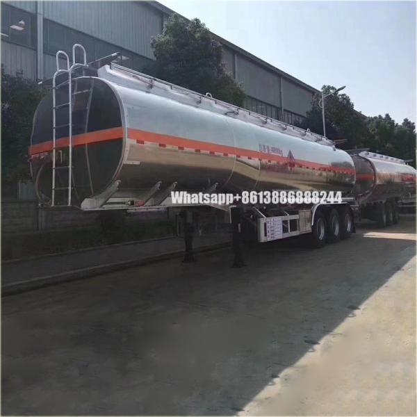 46000 Liters    Aluminum Alloy Oil tank Semi Trailer     Flammable Liquid tank Transport Semi-trailer
