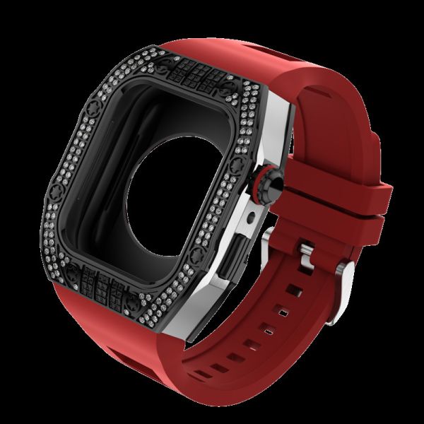 Карбоновая волокна золотая концепция Apple Watch Case