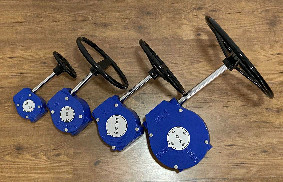 Ductile Iron Butterfly Valve Gear Box Blue Black Worm Gearbox For Butterfly Valve