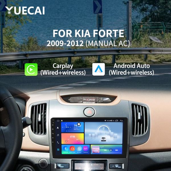 1280*720 Touch Screen Car Head Unit IPS / QLED / 2K GPS Head Unit For KIA FORTE2009-2012