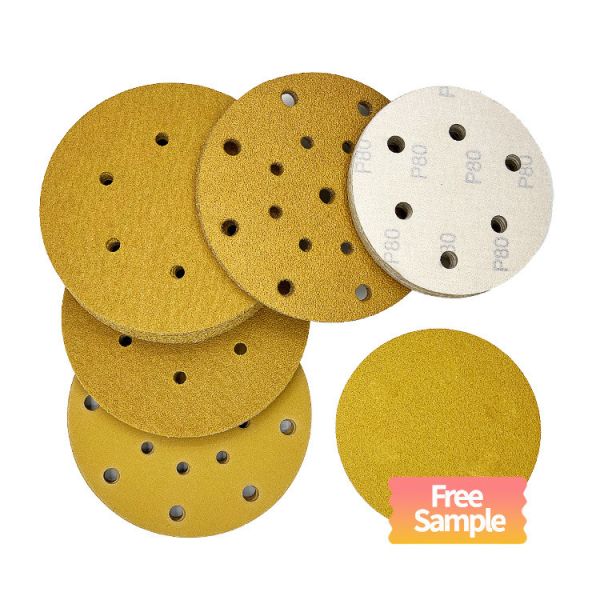 8 Hole Dustless Hook Loop Sandpaper Abrasive Waterproof Sanding Disc for Automotive
