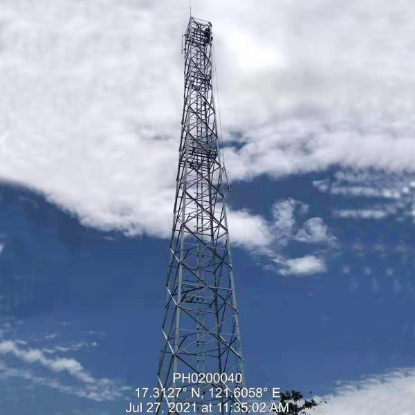 Galvanized Steel GSM 5G Communication Tower 30m Height
