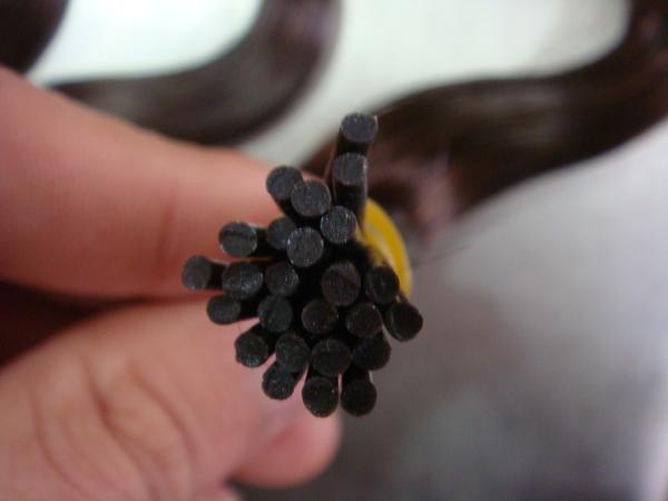 La bande ondulée dans les extensions de cheveux 5 grammes - 8 grammes