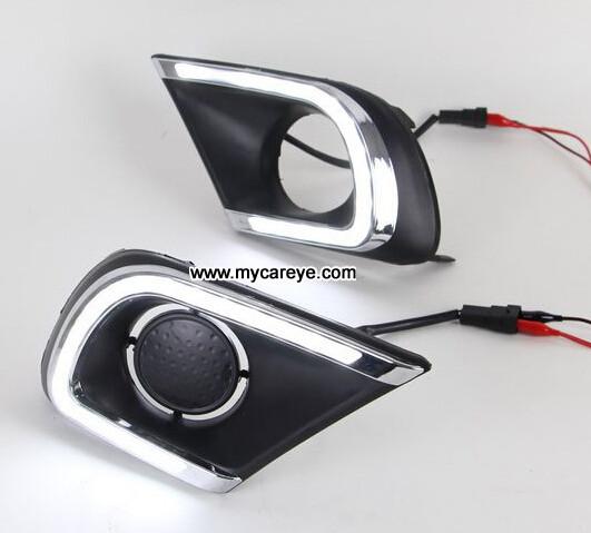 TOYOTA Innova DRL LED Daytime driving Lights guide Car daylight upgrade