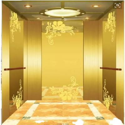 Thickened Gold Elevator Stainless Steel Sheet Door Fireproof Durable