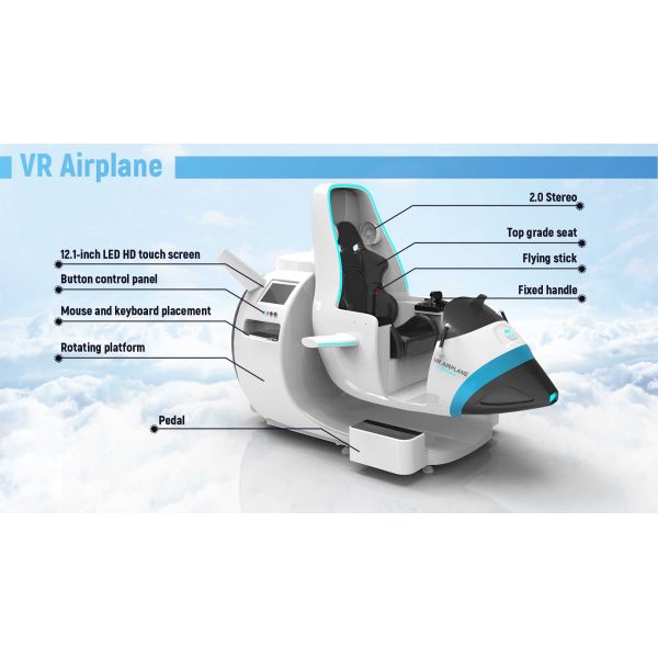 High definition 3D VR Flight Simulator Rated Load 100KG
