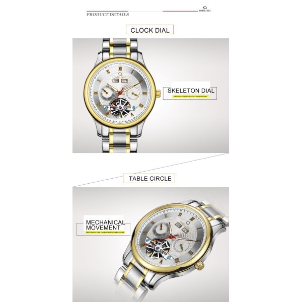 5ATM водоустойчивый автоматический механический дозор BSCI каркасное Subdial