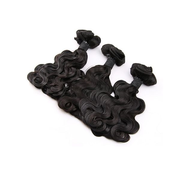 100% Human Small Body Funmi Hair Weave Bundles Coarse Hair Shedding Free