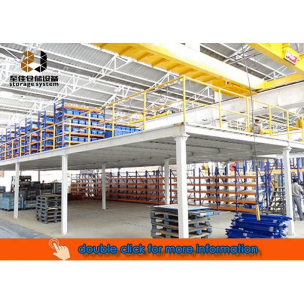 Epoxy Powder Coated Factory Mezzanine Floors , Q235 Steel Mezzanine Racks