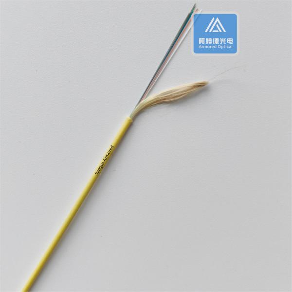 6 câbles à fibre optique à l'intérieur SM mode unique 2 mm Jaune LSZH FTTH