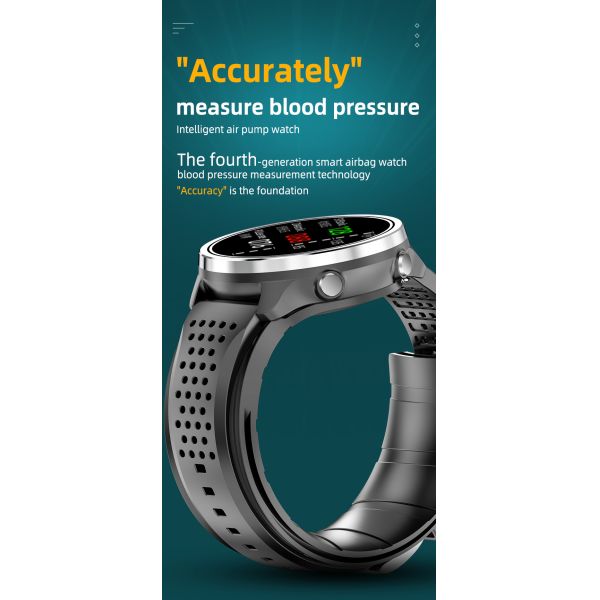 Montre intelligente P30 de moniteur de santé de tension artérielle d'ECG de pompe à air 1,3 pouces pour des soins de santé