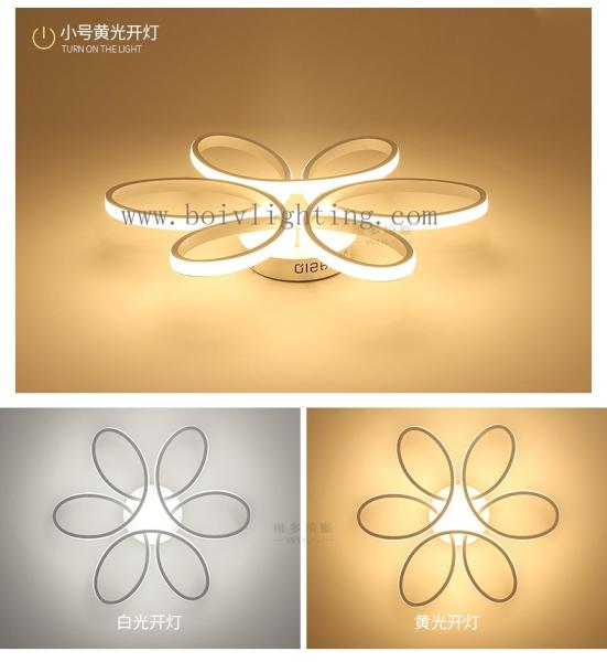 Wholeale Modorn Acrylic Remote Control Chandelier BV2194 White 580*580*100MM