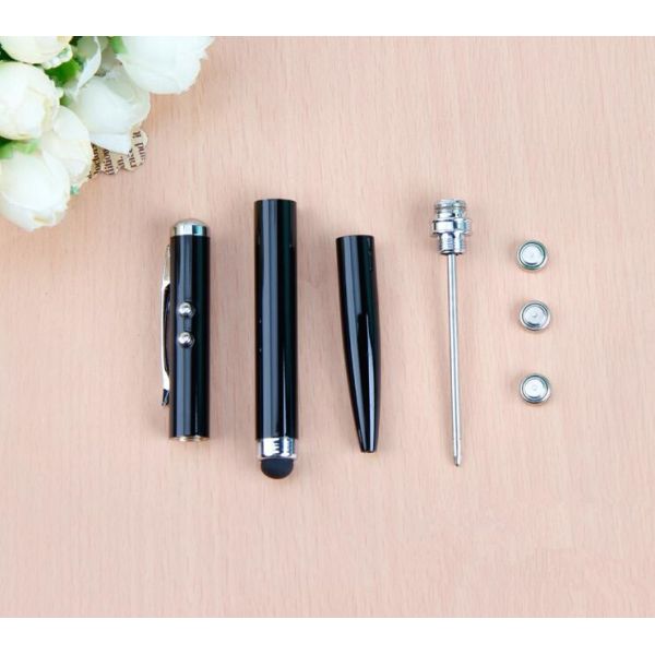 Promotional Gift LED light Touch stylus metal pen with logo printing