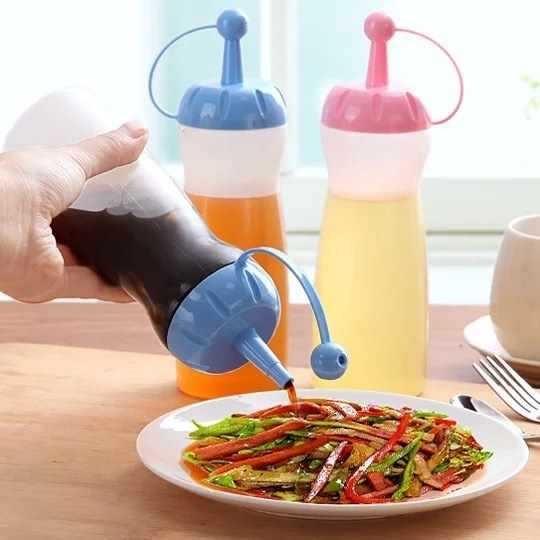 320ml 440ml Botão de Espremedor de Ketchup de Plástico Tomate Espremedor de Ketchup