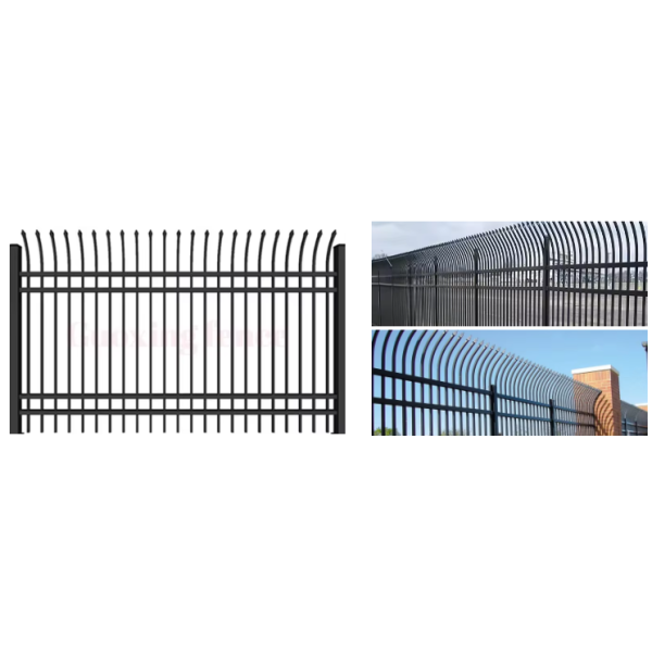 6ft Tall Wrought Steel Tubular Fence Durable Prefabricated ISO9001 Certified