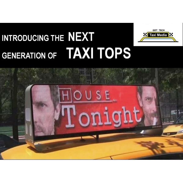 100000hours Life Span Taxi Top LED Display for Advertising Messages Display Function