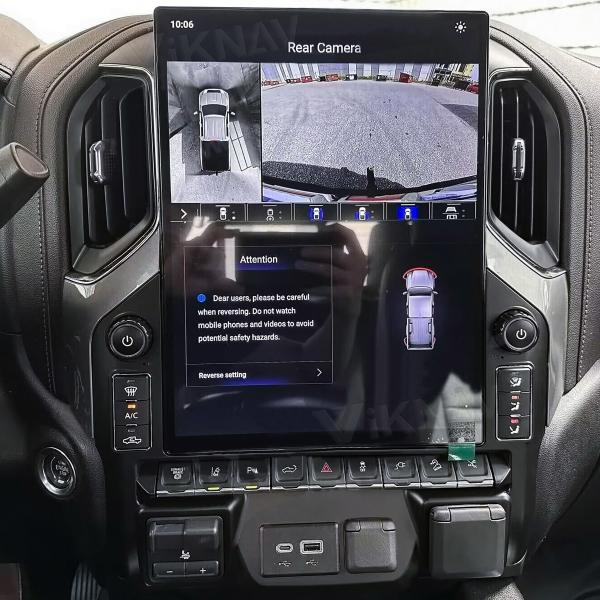 15.6Rádio de carro Para Chevrolet Silverado GMC SIERRA 2019 2020 2021 2022 2023 Multimédia Player Auto GPS Navegação Carplay