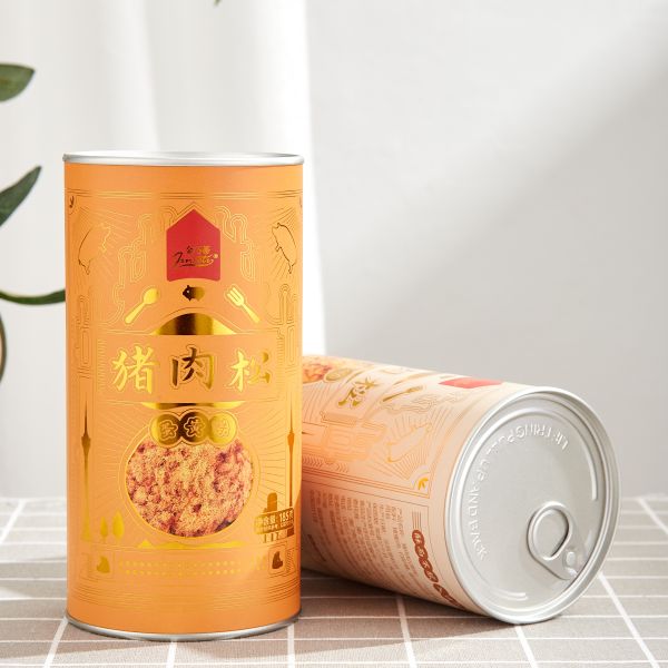 Airtight Lids Kraft Paper Food Cans Packaging Tube Paper Box For Cookies OEM Design